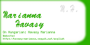 marianna havasy business card